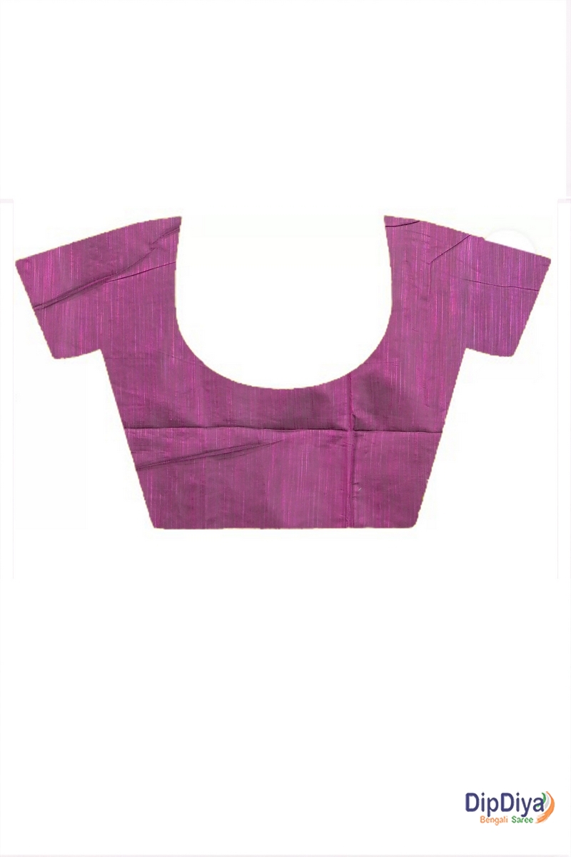 Purple Cotton Blended Paroni Embroidery Handloom saree (498)